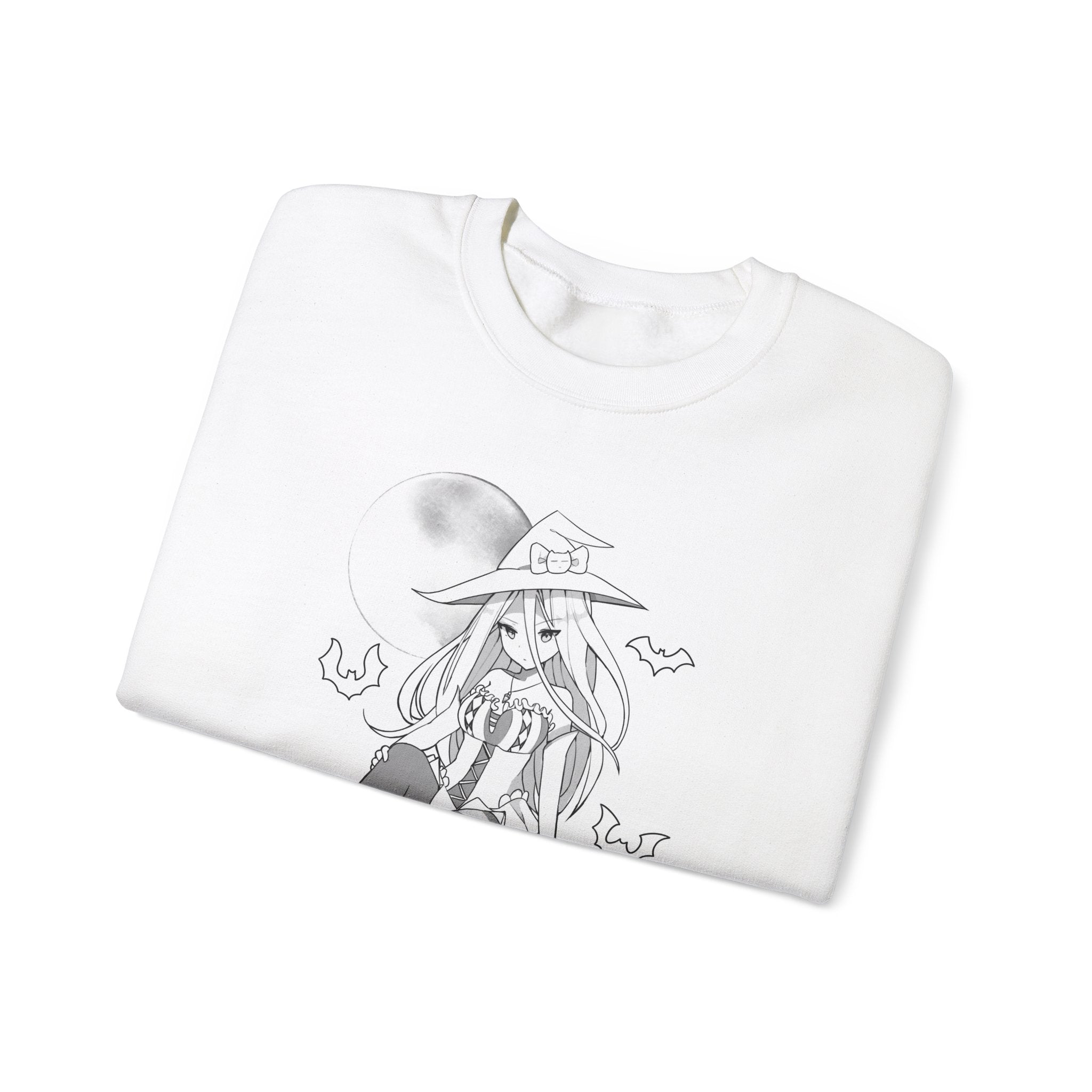 Yuuki B&W anime witch unisex Sweatshirt