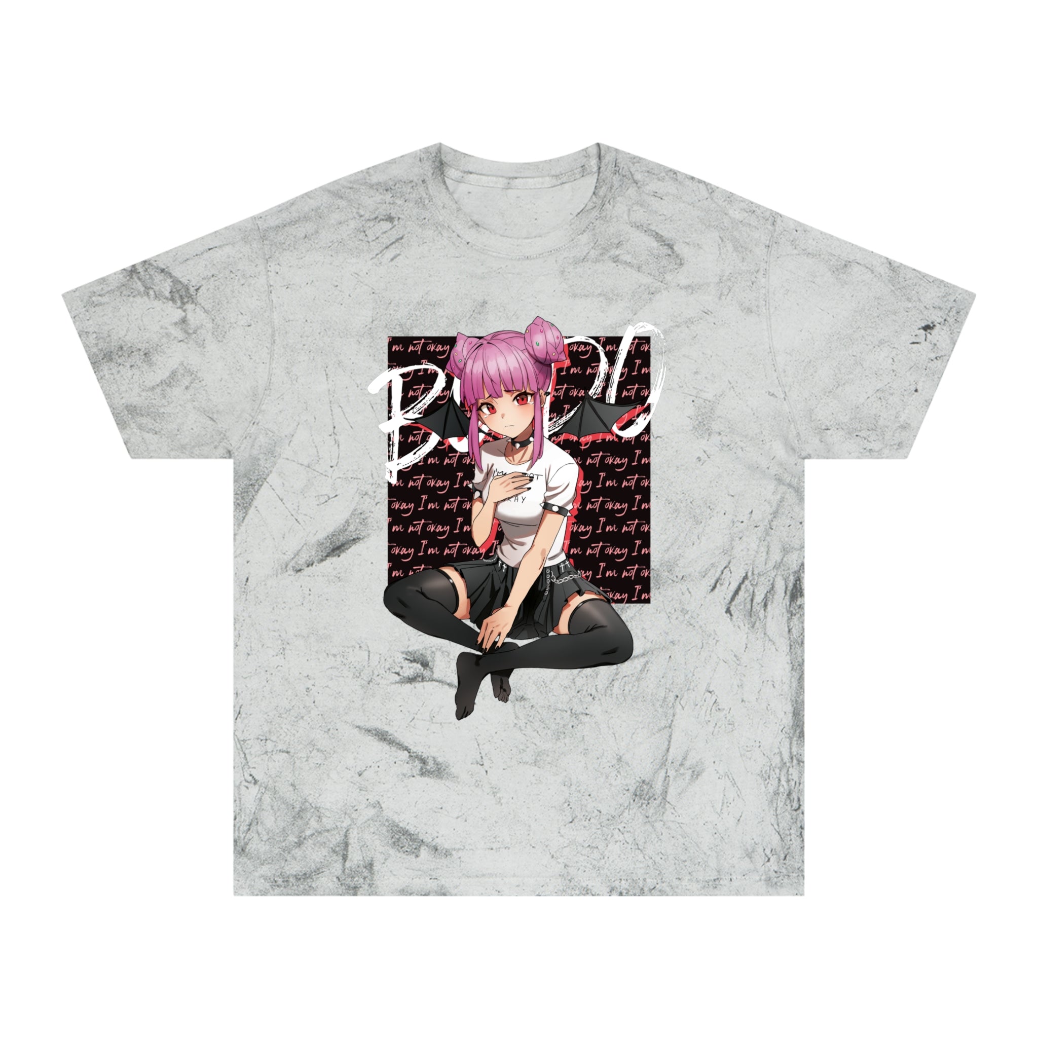 Budo 0% Transformation Sad Anime Girl Unisex Color Blast T-Shirt