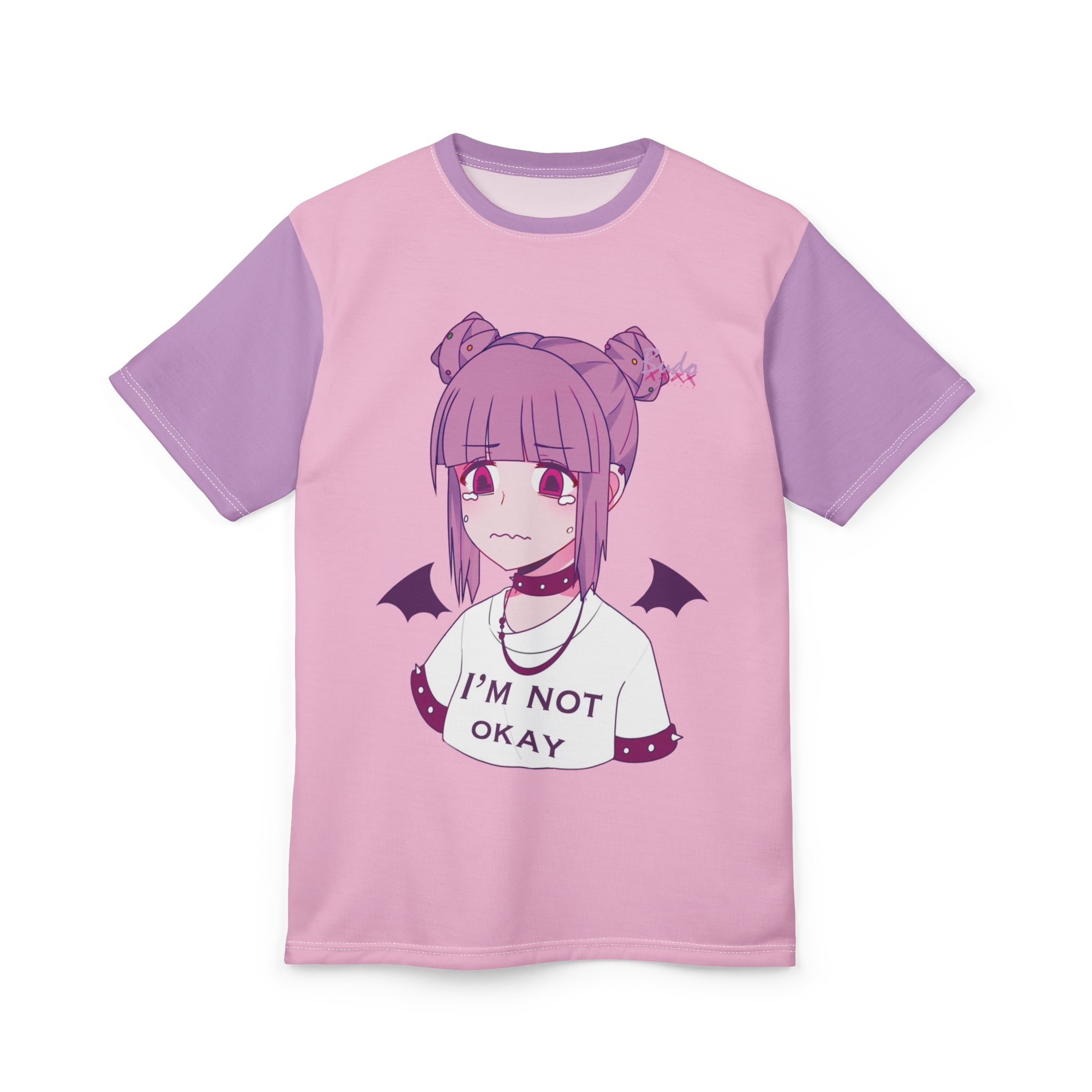 Budo V2 Kawaii Sad Anime Girl Unisex AOP Cut & Sew Tee