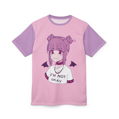Budo V2 Kawaii Sad Anime Girl Unisex AOP Cut & Sew Tee