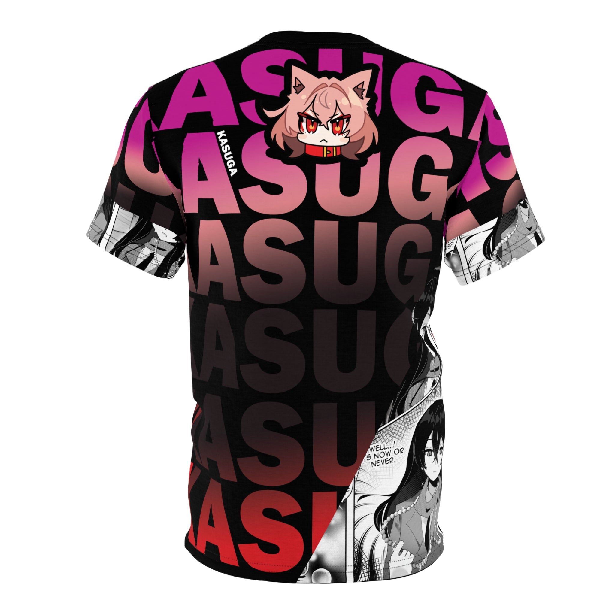 Kasuga - Cute Werewolf anime girl Unisex AOP Cut & Sew T-shirt