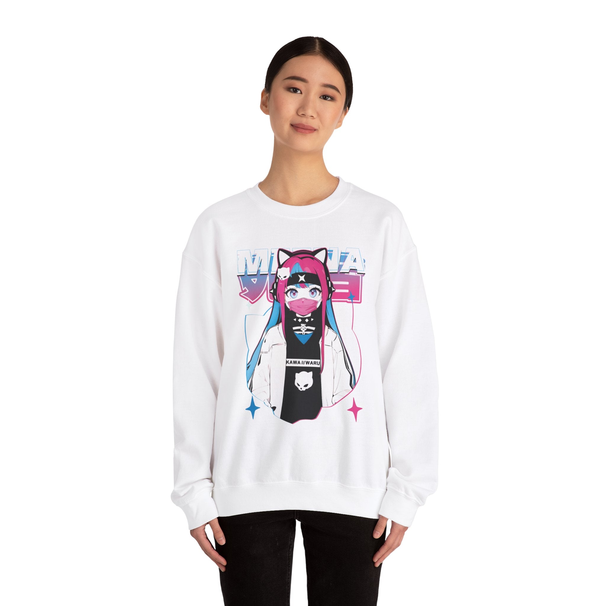 Meena - Creepy cute skeletal kawaii anime girl unisex Sweatshirt