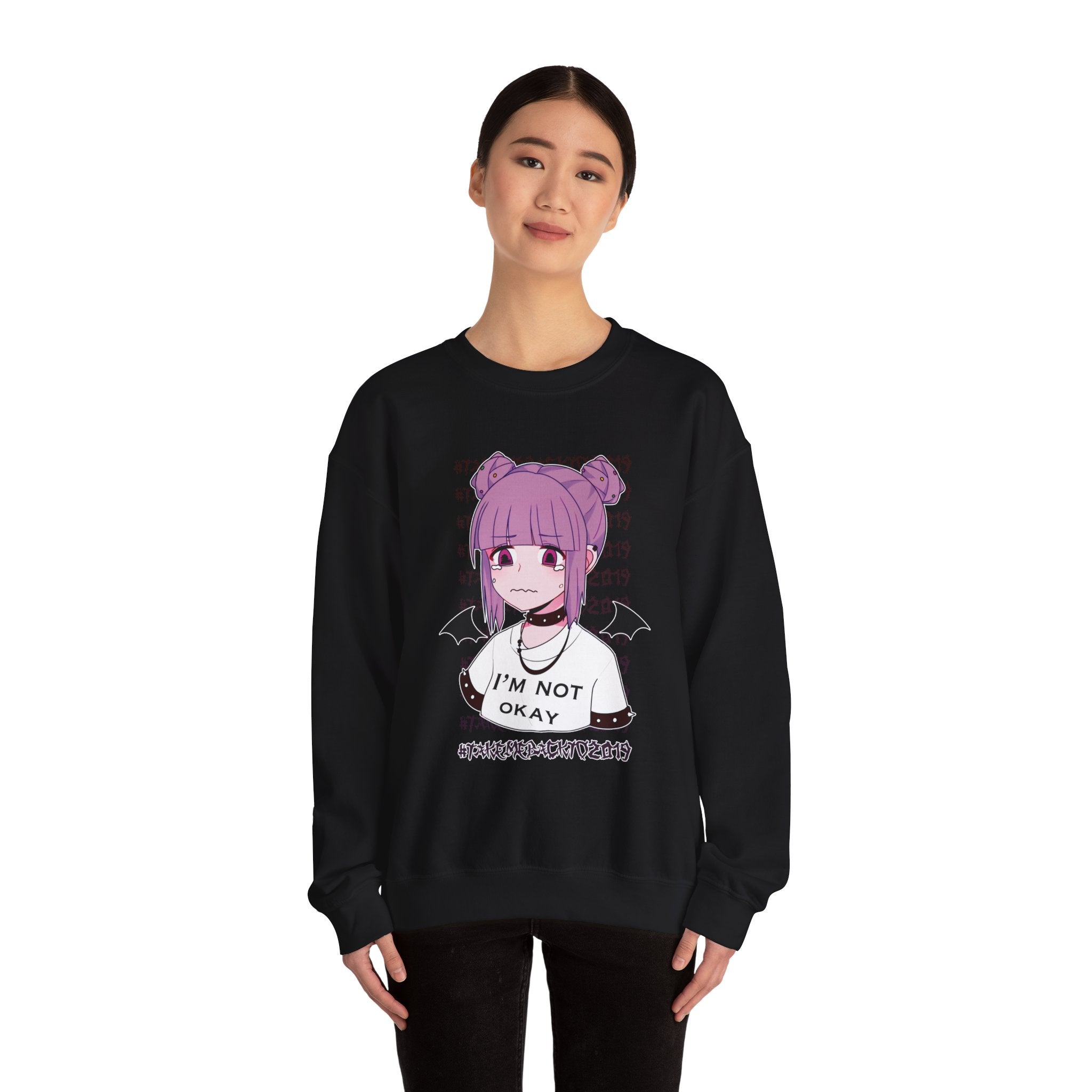 Budo Kawaii Sad Anime Girl Unisex Sweatshirt