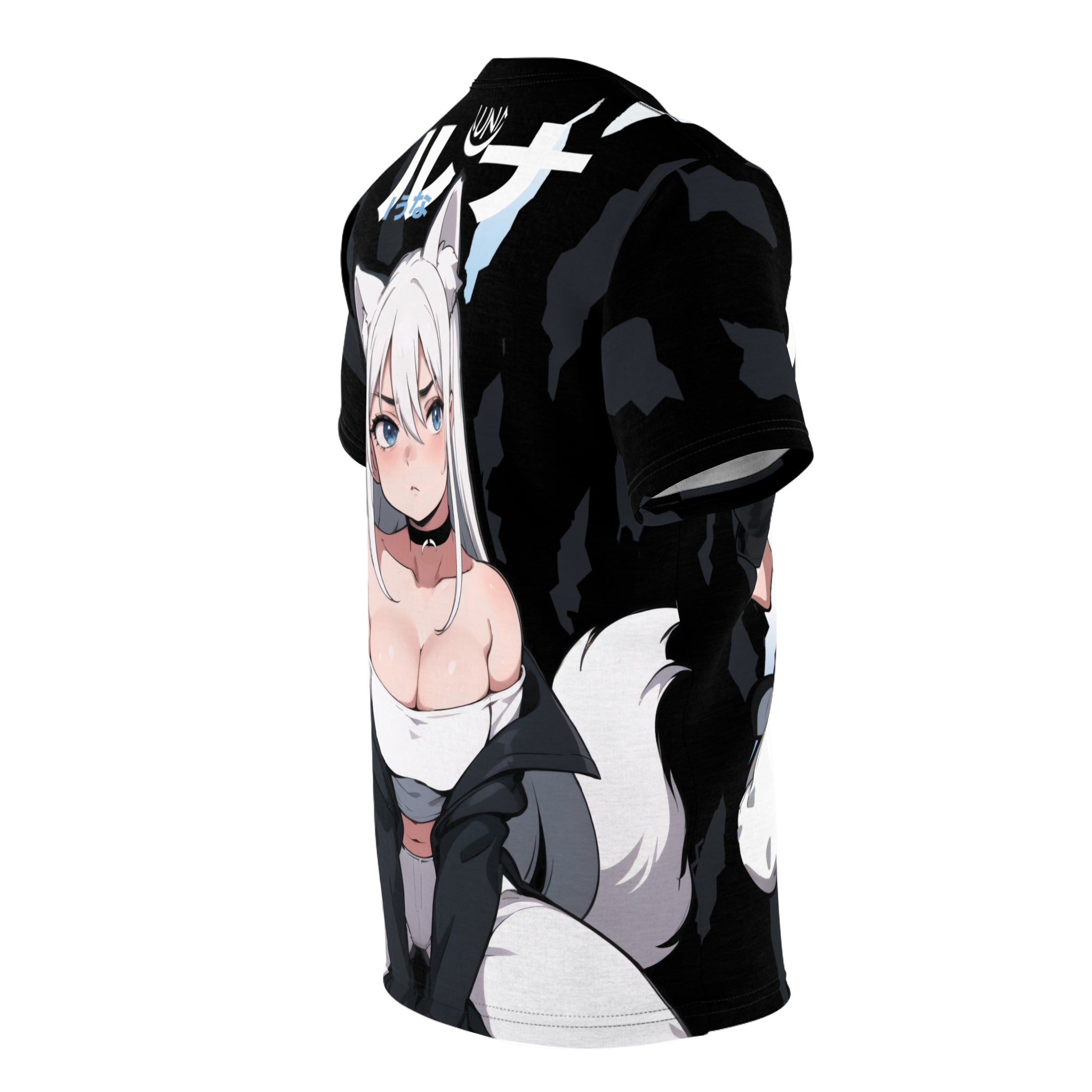 Luna - Wolf anime girl - werewolf Unisex AOP Cut & Sew Tee