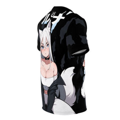 Luna - Wolf anime girl - werewolf Unisex AOP Cut & Sew Tee