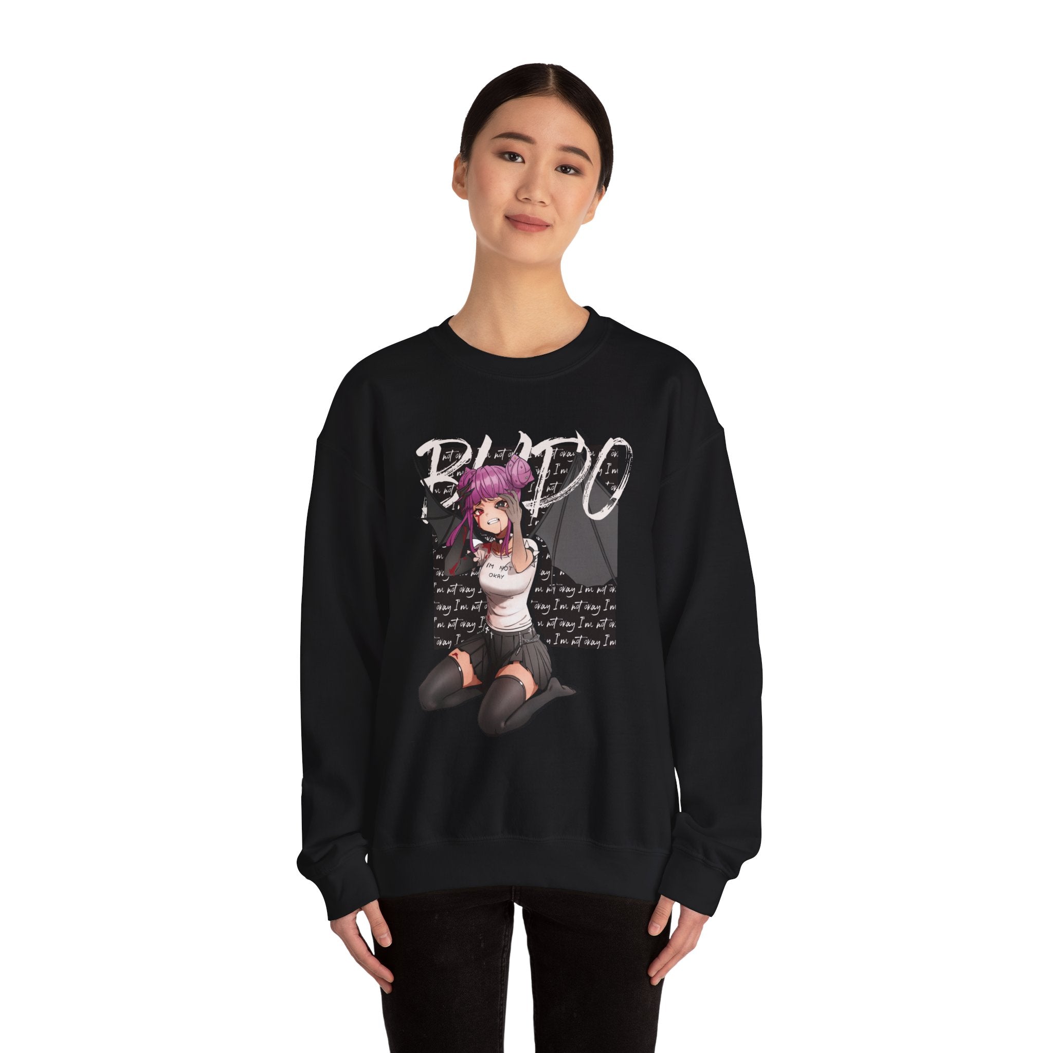 Budo 40% Transformation sad anime girl Unisex Sweatshirt