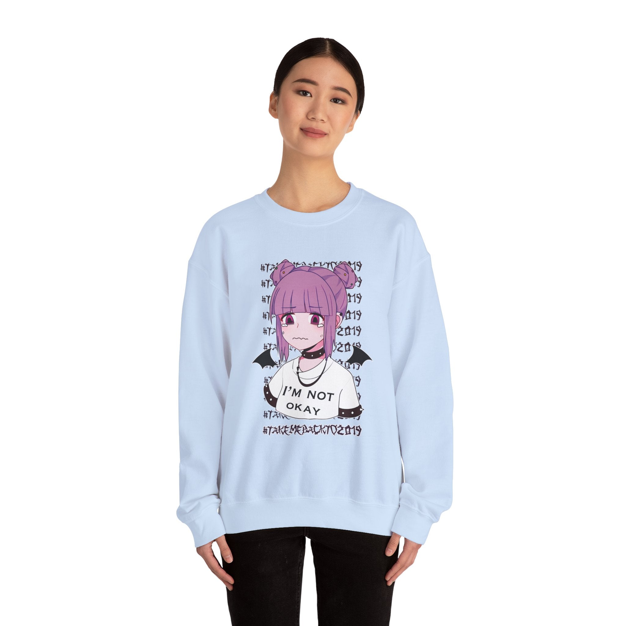 Budo Kawaii Sad Anime Girl Unisex Sweatshirt