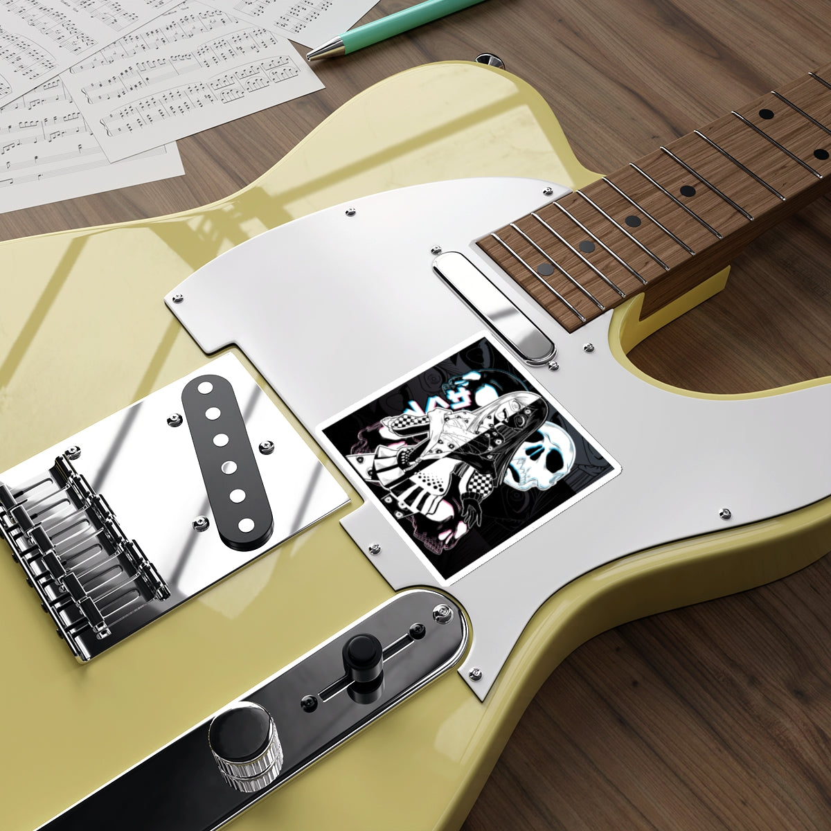 Sehen Crazy Anime Girl Die-Cut Sticker