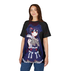 Laylah - Sad Gothic Dark Angel Anime Girl Unisex AOP Cut & Sew Tee