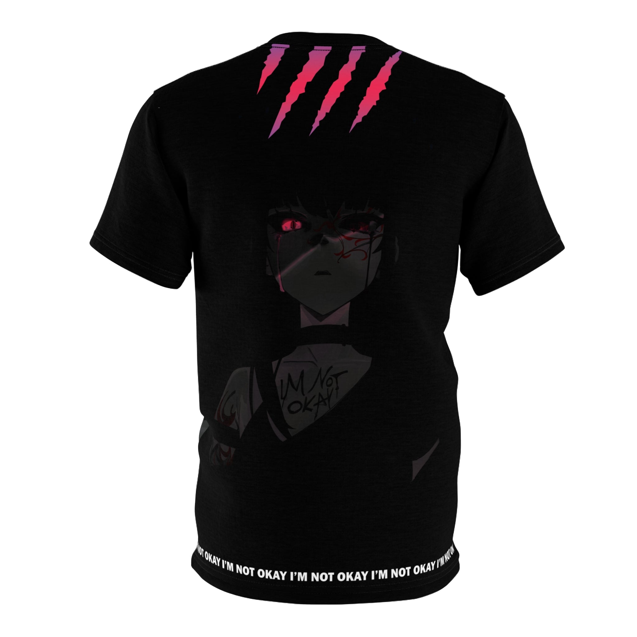 Budo V3 Sad Monster Anime Girl Unisex AOP Cut & Sew T-shirt