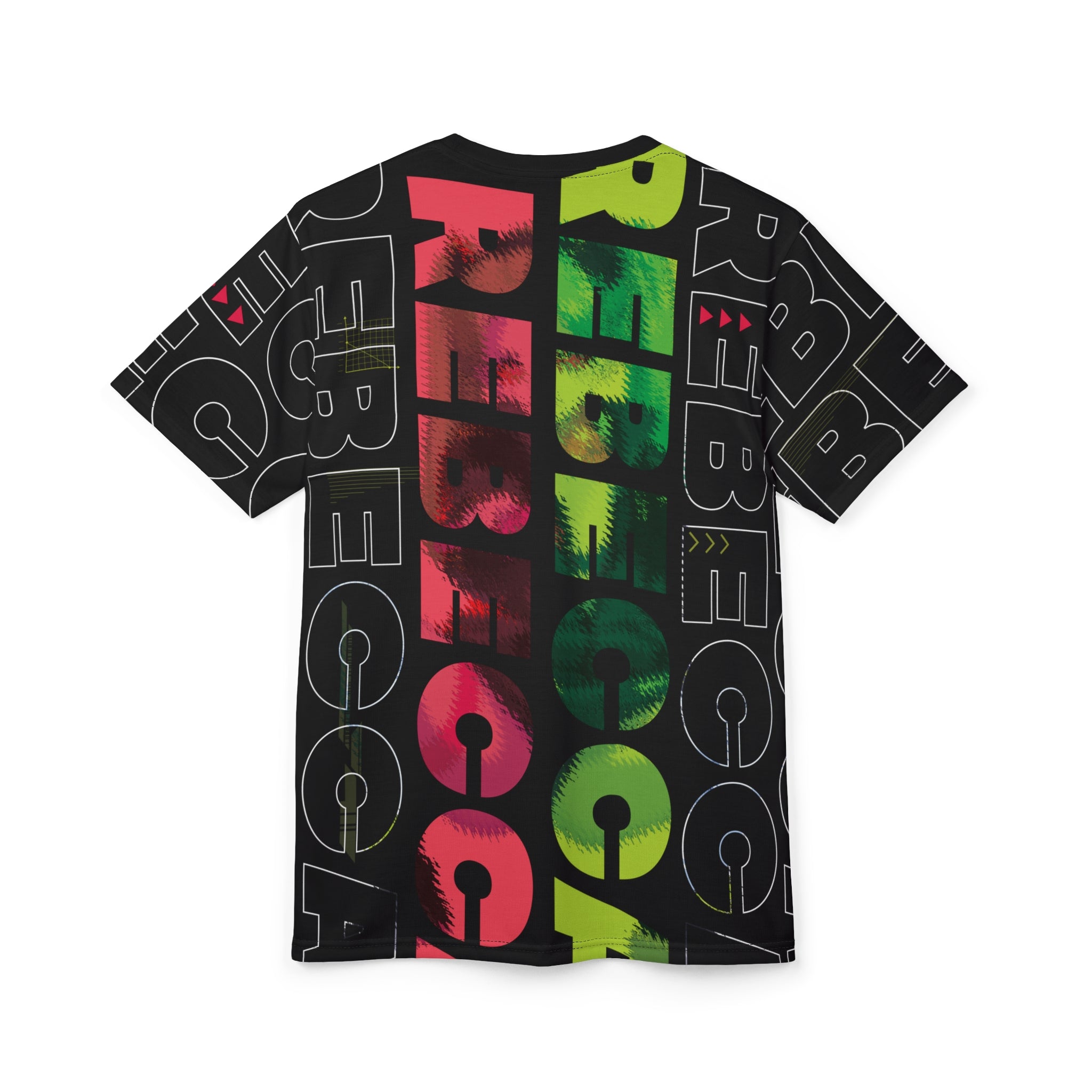 Rebecca - Cyberpunk Anime Girl Unisex AOP Cut & Sew T-shirt