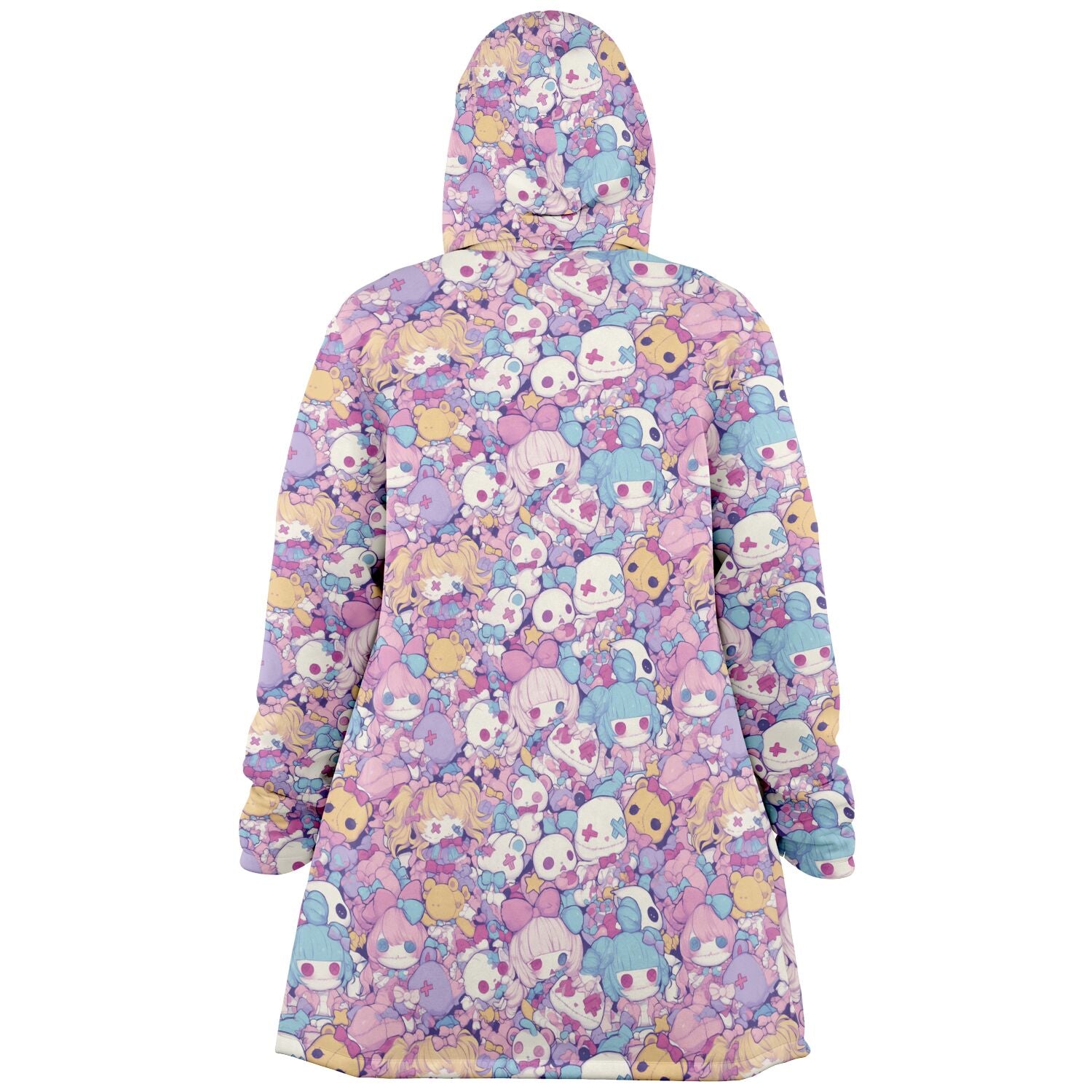 Cute pastel creepy dolls pattern Cloak