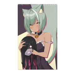 Minthe - Creepy cute neko anime girl Area Rug