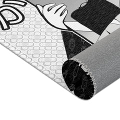 Shizuka B&W - Kawaii creepy cute anime nurse Area Rug
