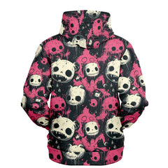 NecroKawaii pink nightmare AOP hoodie