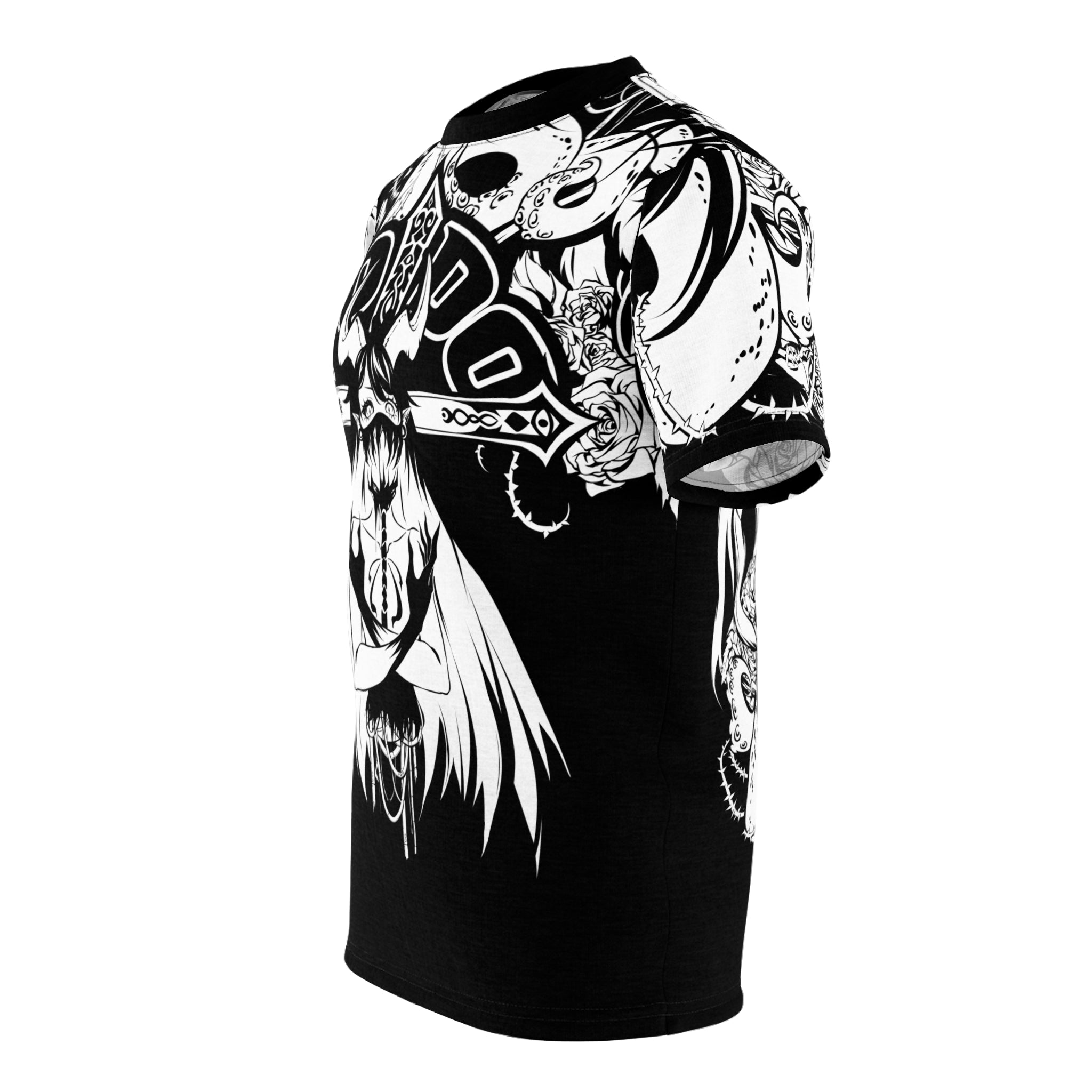 Voido gothic anime Unisex AOP Cut & Sew T-shirt