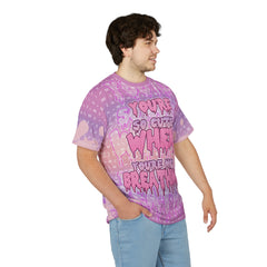 You're so cute when you're not breathing Unisex AOP Cut & Sew Tee