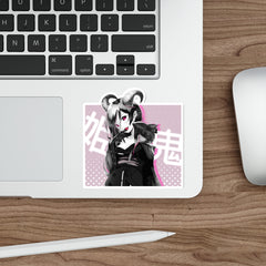 Oni-Hime B&W Hentai Demon Kawaii Anime Girl Die-Cut Sticker