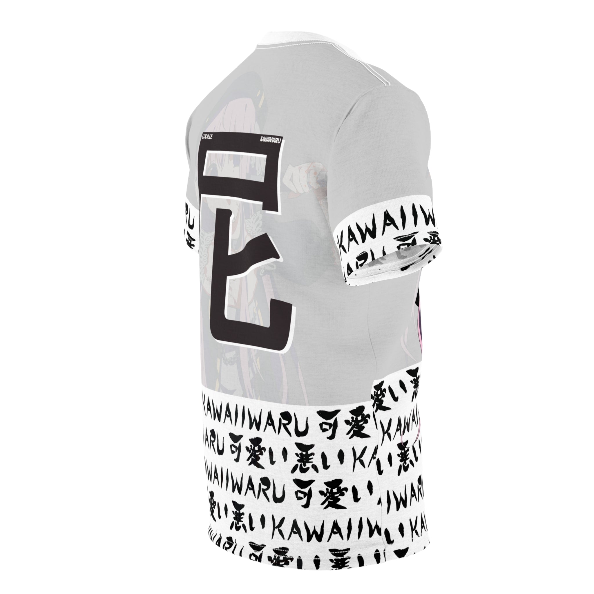 Lucille White Unisex AOP Cut & Sew Tee