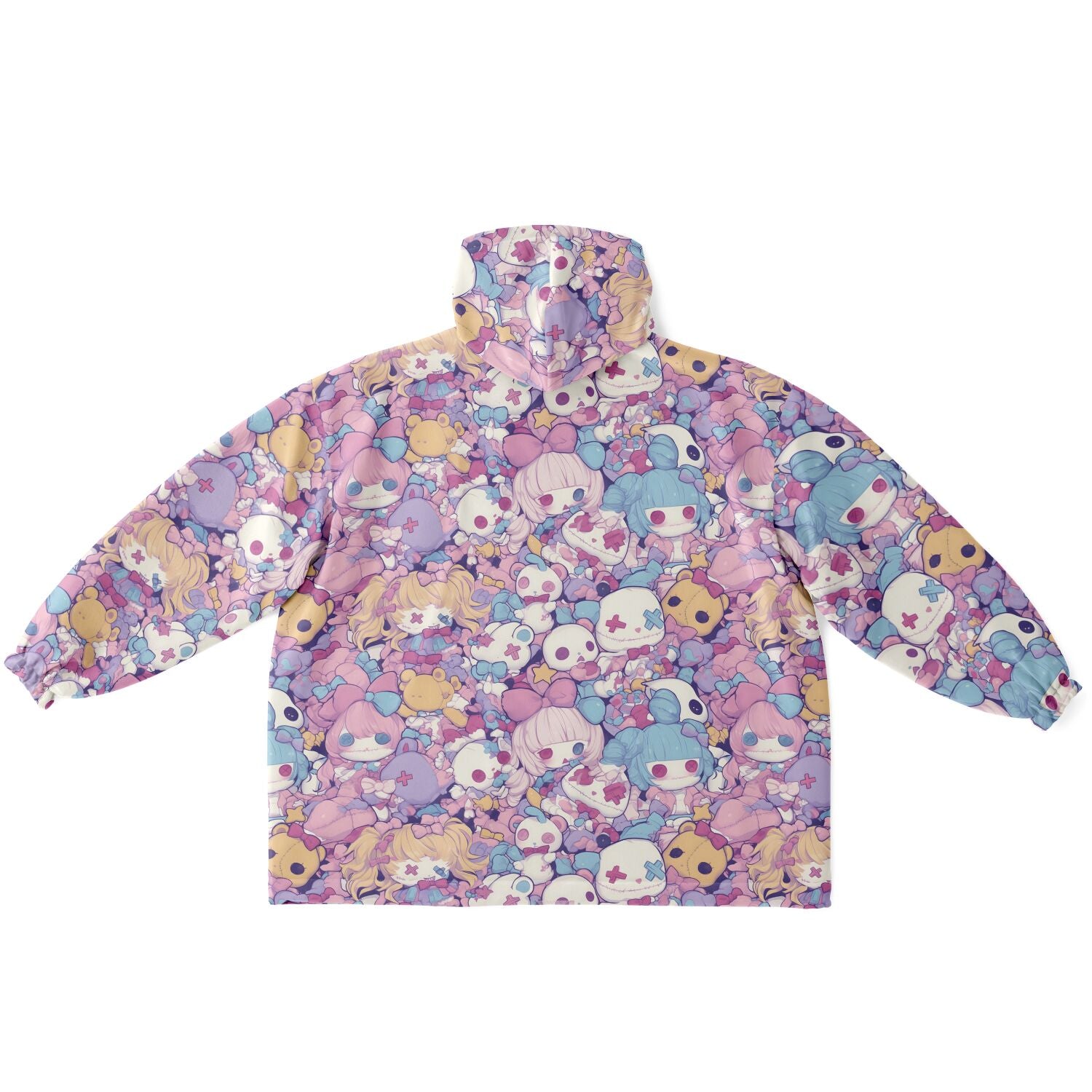 Cute pastel creepy dolls pattern Snug Hoodie