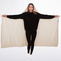 Cute pastel creepy dolls pattern Hooded Blanket Sherpa