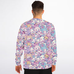 Cute pastel creepy dolls pattern AOP Sweatshirt