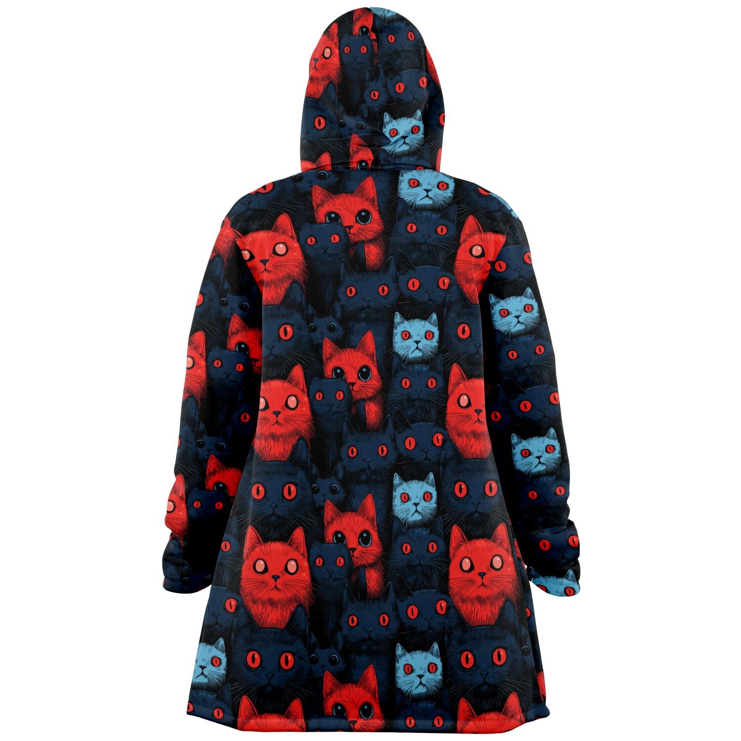 Cats of doom Japanese creepy art Cloak