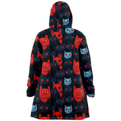 Cats of doom Japanese creepy art Cloak