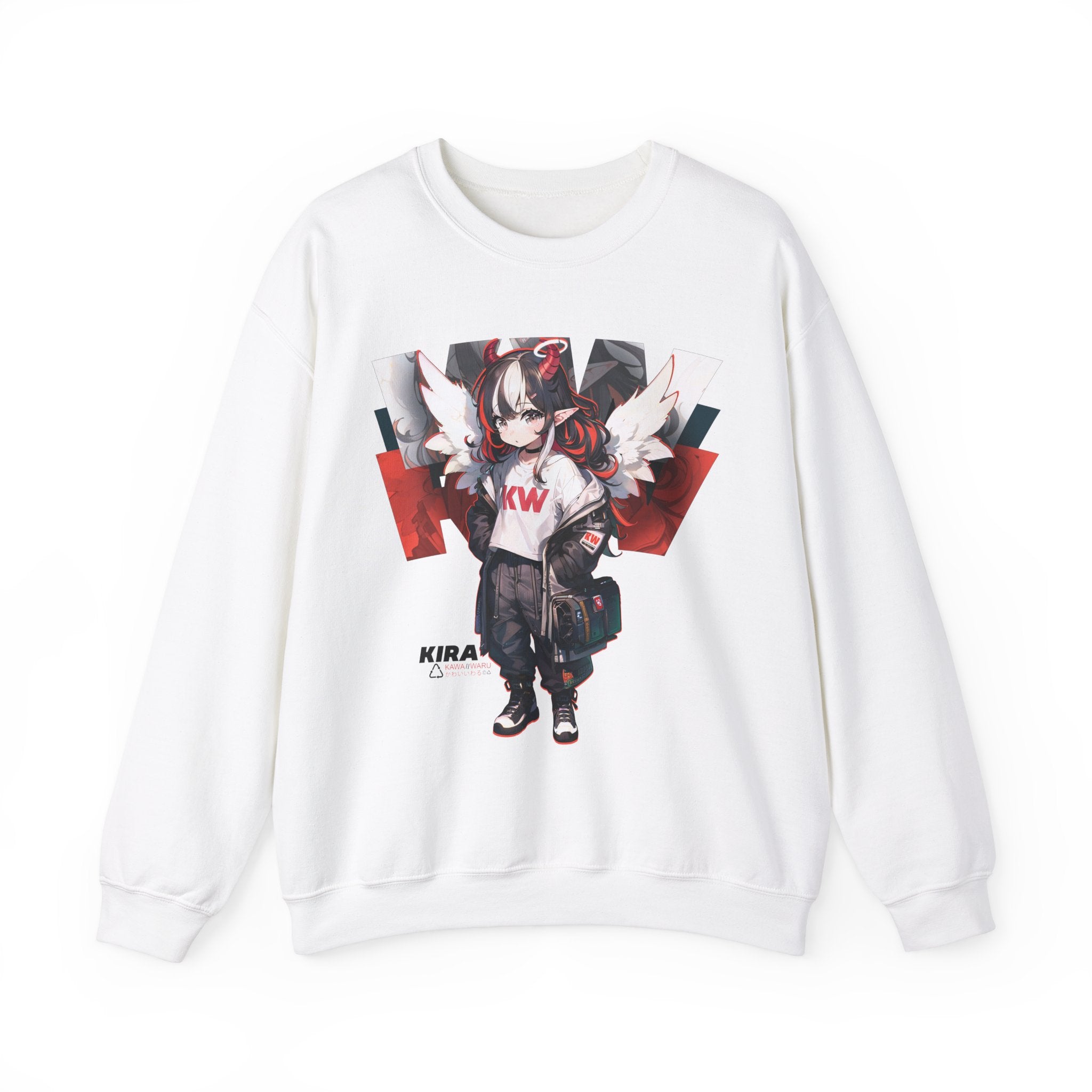 Kira - Demon Angel Elf Cyberpunk cute anime girl unisex Sweatshirt