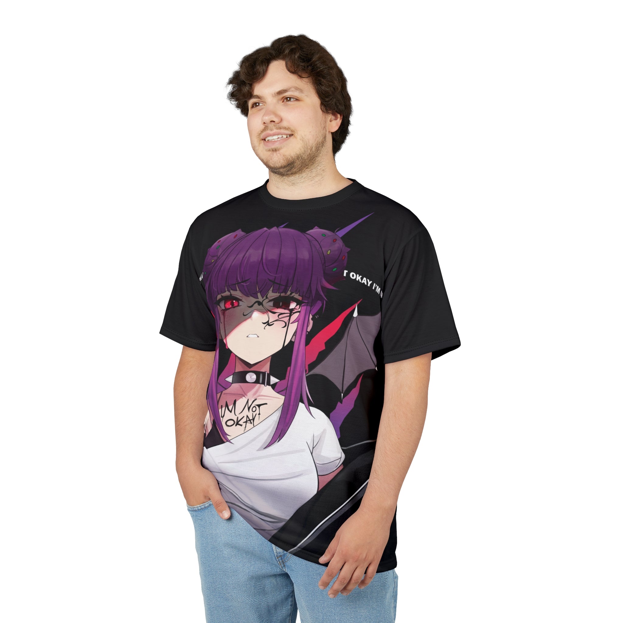 Budo V3 Sad Monster Anime Girl Unisex AOP Cut & Sew T-shirt
