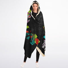 Kandi Cute Yandere Anime Girl Hooded Blanket