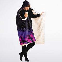 Chiroko Kawaii Creepy Cute Anime Girl Hooded Blanket