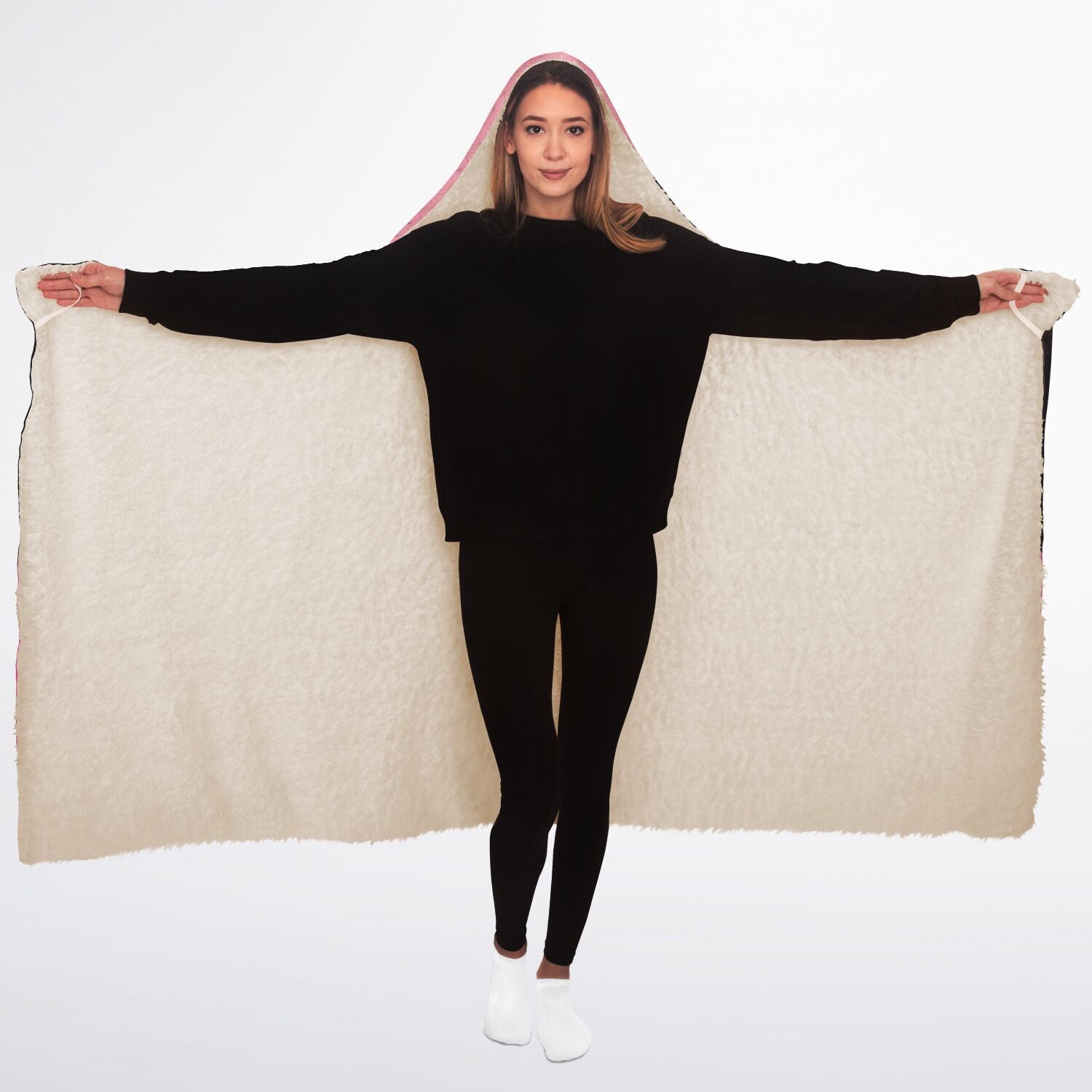 Budo cosplaying As Nezuko Cute Girl Hooded Blanket