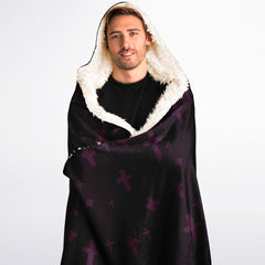 Black Maaya Creepy Cute anime Hooded Blanket