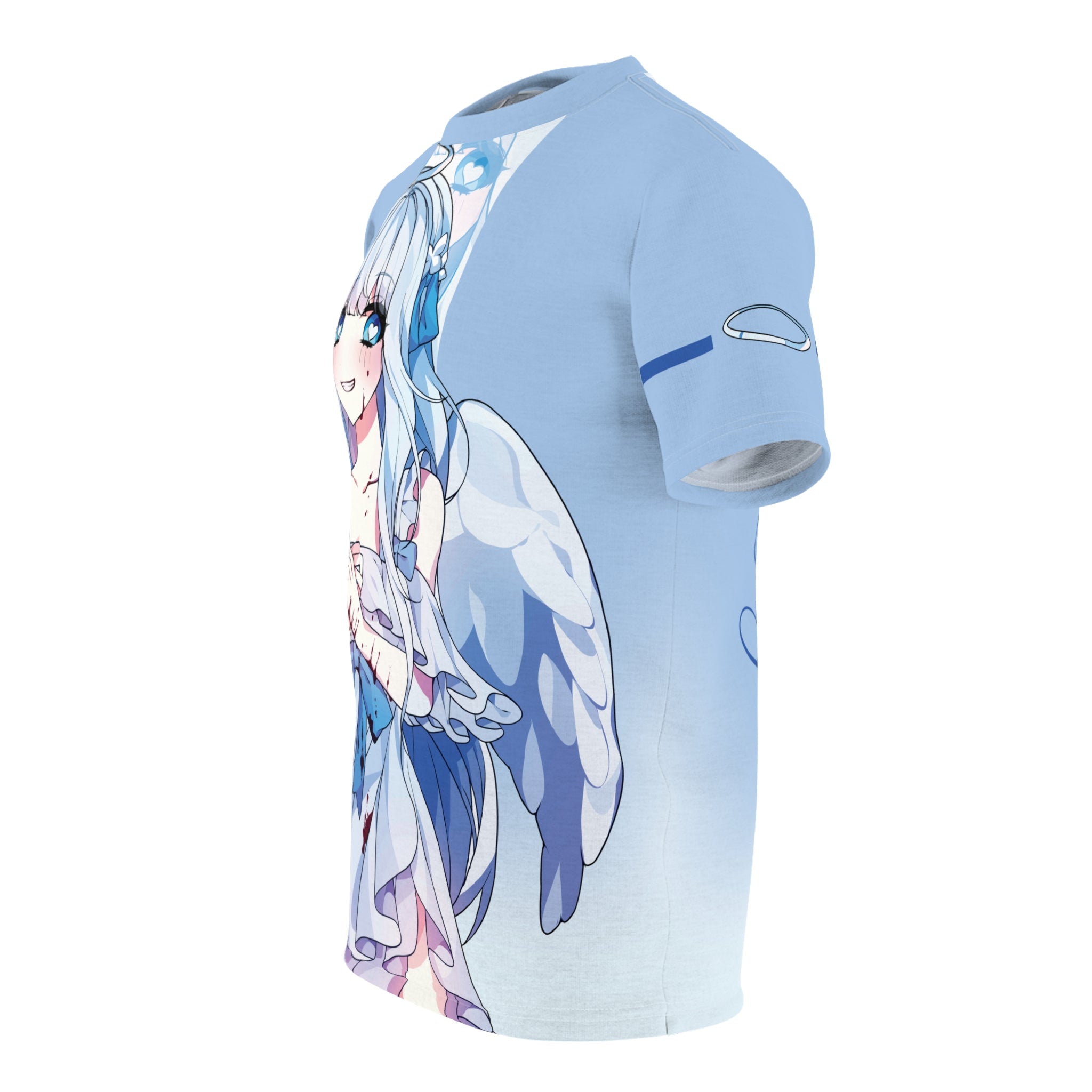 Saidah - Creepy Guilty Angel Anime Girl Unisex AOP Cut & Sew Tee