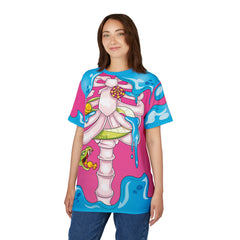 Full Body Kawaii Skeleton Halloween Unisex AOP Cut & Sew Tee