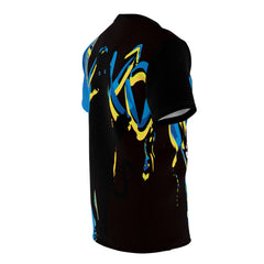 Tori - Icy blue raspberry - Neko skater anime girl Unisex AOP Cut & Sew T-shirt