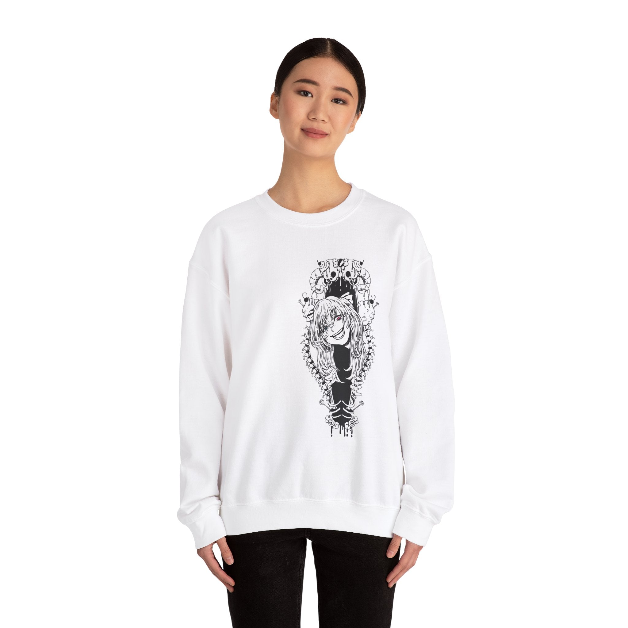 White Yangire yamikawaii unisex Sweatshirt