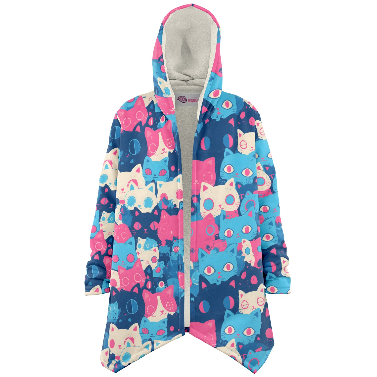Cute pastel cat pattern Cloak