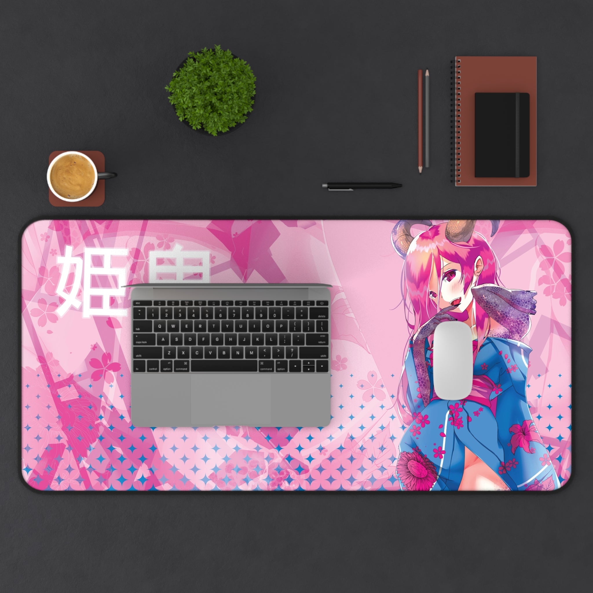 Oni-hime Hentai Demon Kawaii Anime Girl 32"x16" XL Mouse Pad / Desk Mat