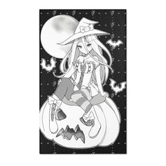 Yuuki B&W - Kawaii witch cute anime Area Rug