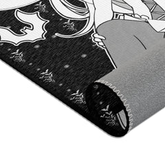 Yuuki B&W - Kawaii witch cute anime Area Rug