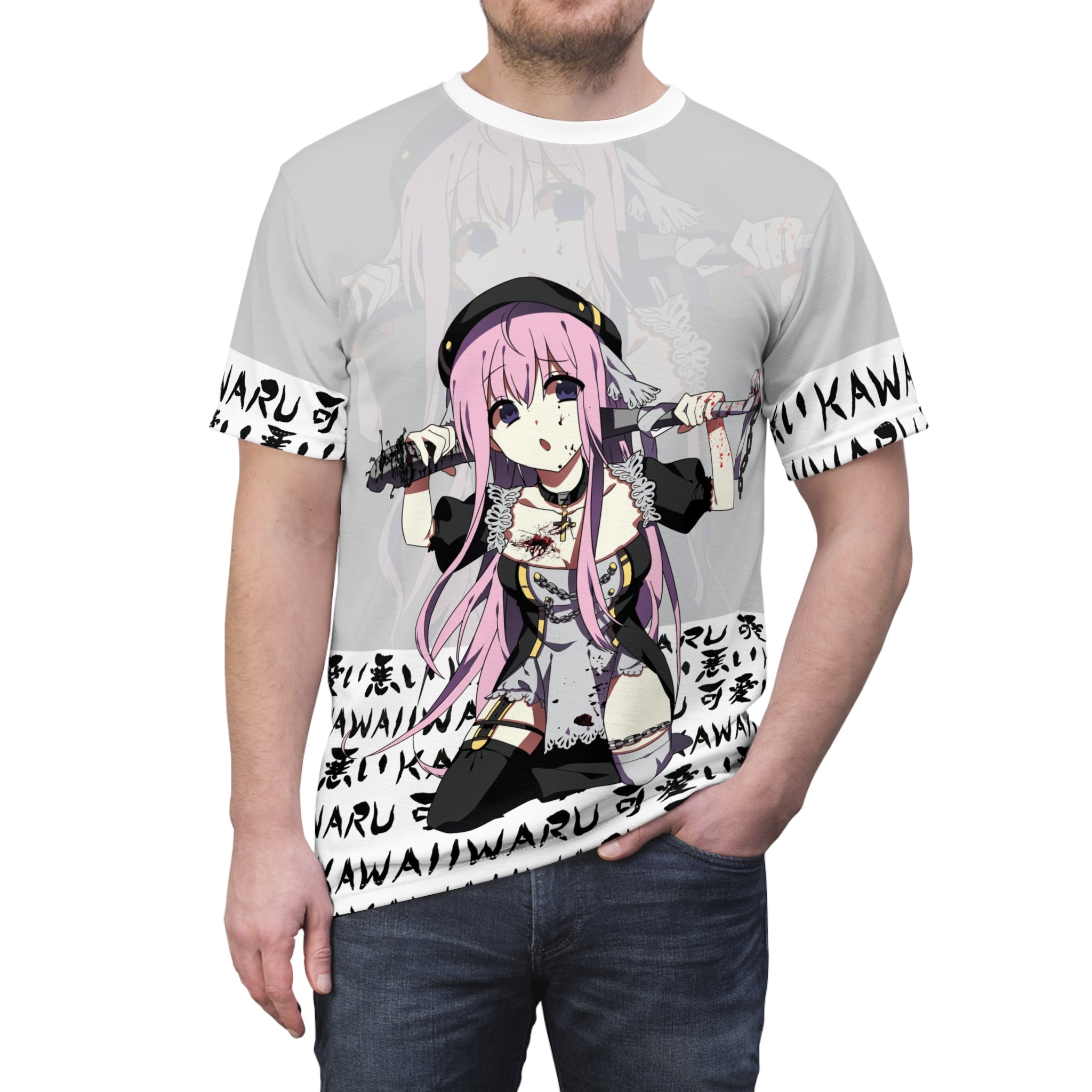 Lucille White Unisex AOP Cut & Sew Tee