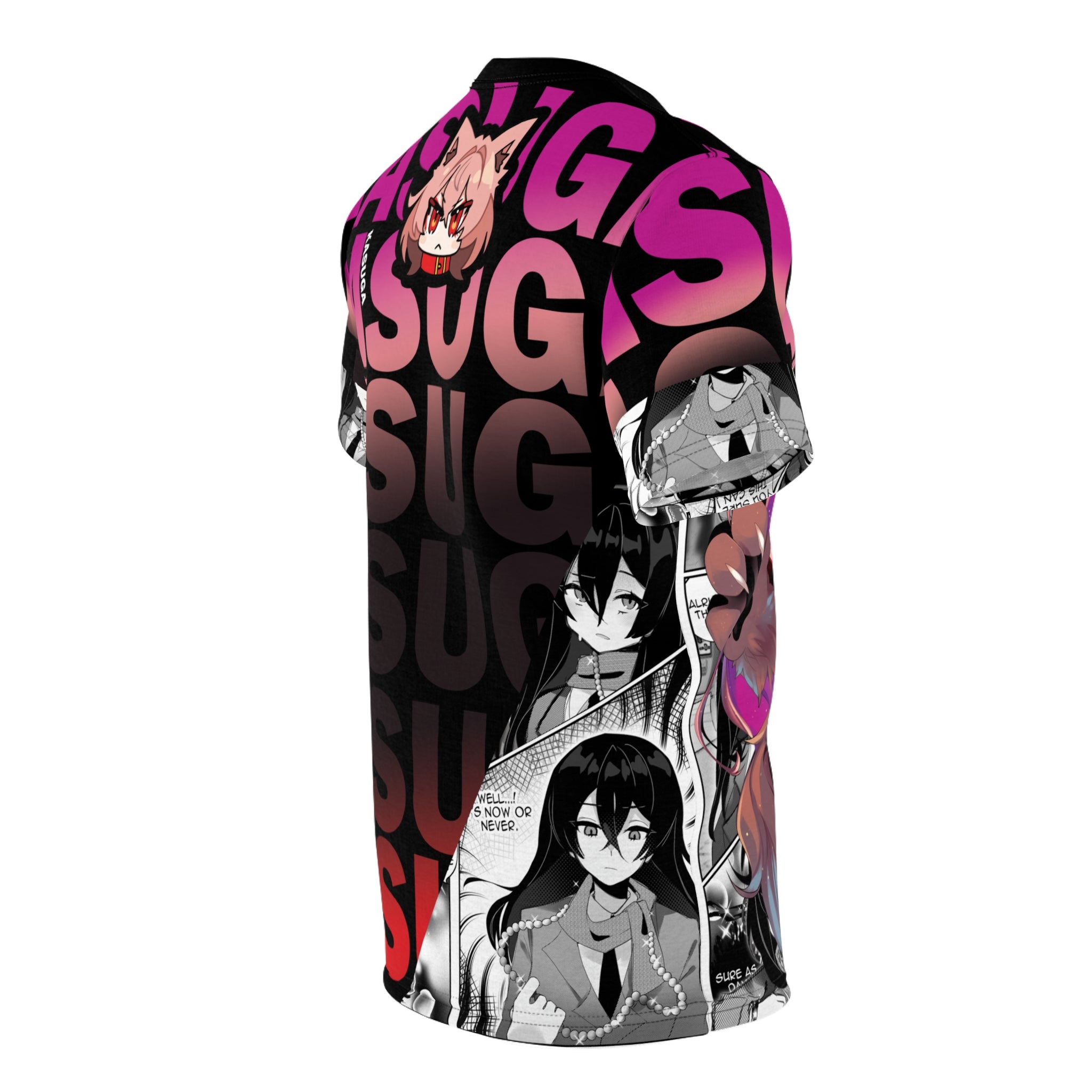 Kasuga - Cute Werewolf anime girl Unisex AOP Cut & Sew T-shirt