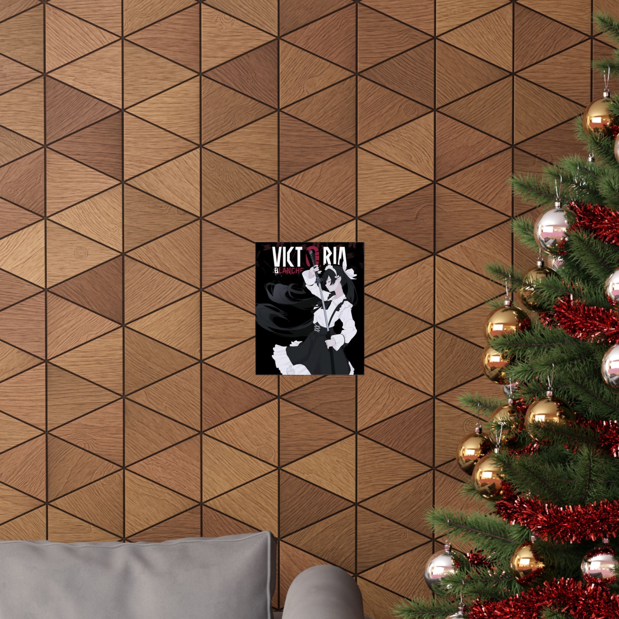 Victoria Blanche side - Deadly maid anime girl 9x11inch Premium Matte Poster