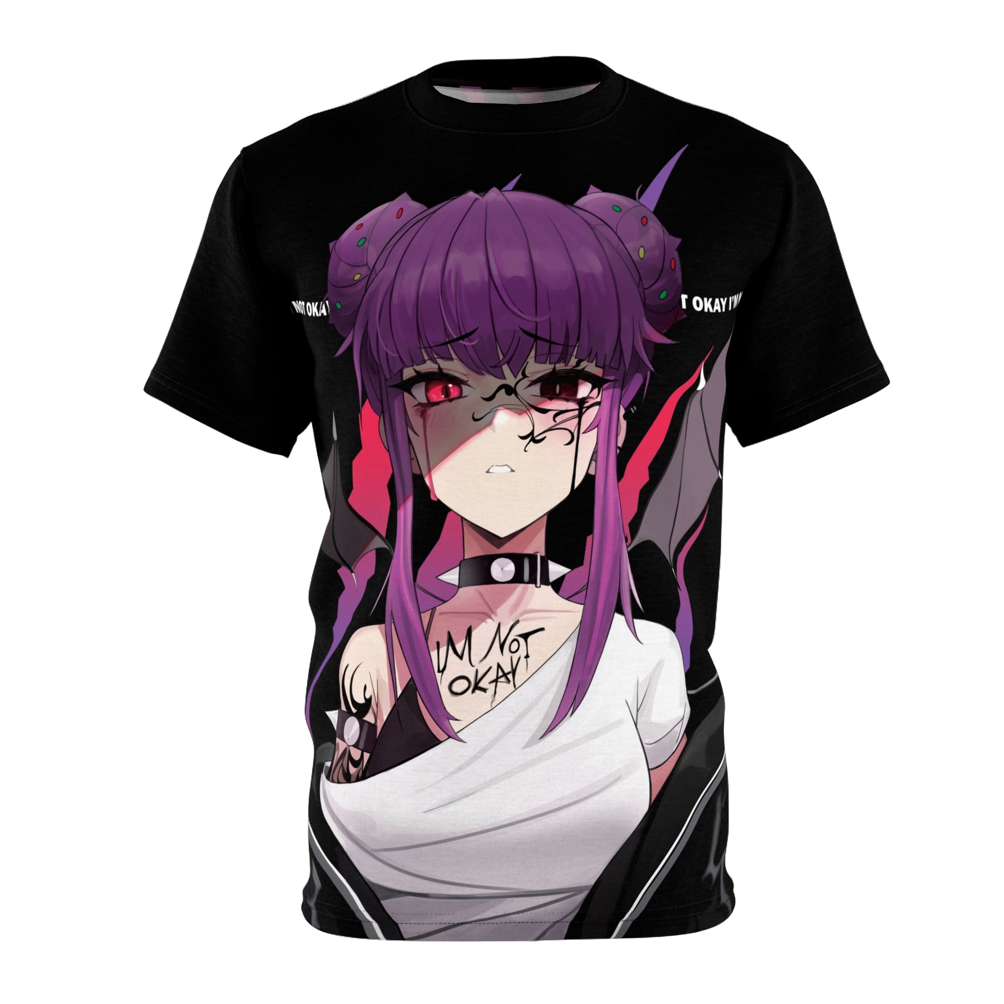 Budo V3 Sad Monster Anime Girl Unisex AOP Cut & Sew T-shirt