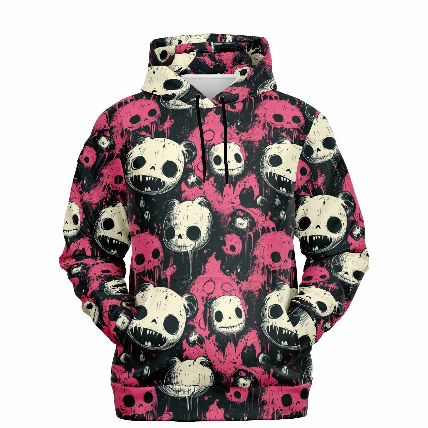 NecroKawaii pink nightmare AOP hoodie