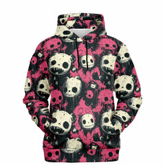 NecroKawaii pink nightmare AOP hoodie