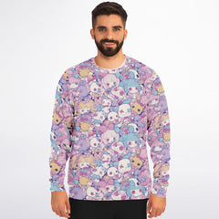 Cute pastel creepy dolls pattern AOP Sweatshirt