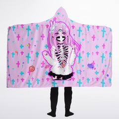 Maaya Creepy Cute anime Hooded Blanke